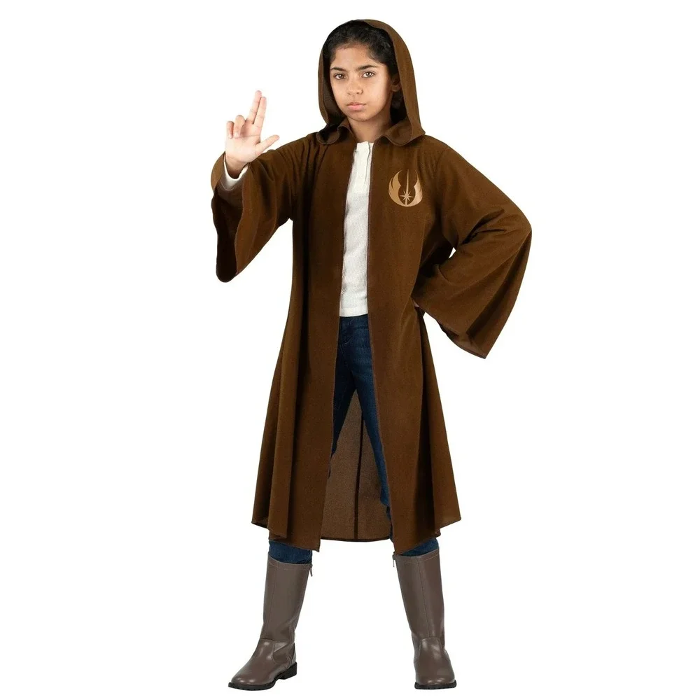 STAR WARS Jedi Hooded Robe Costume Cosplay Child One Size Fits All Halloween